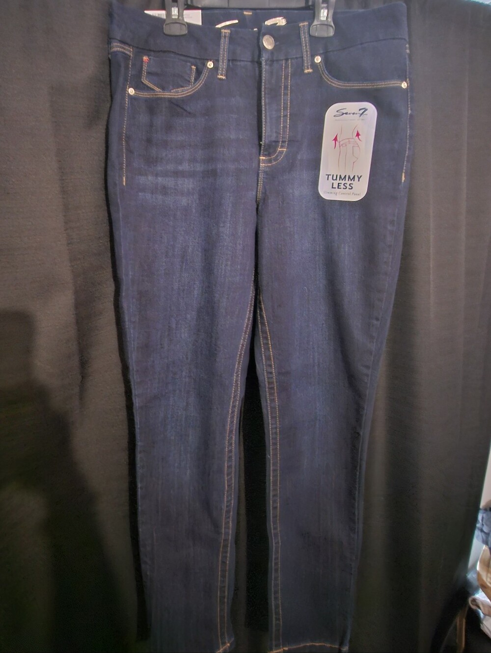 Seven7 Dark Blue Skinny Jeans